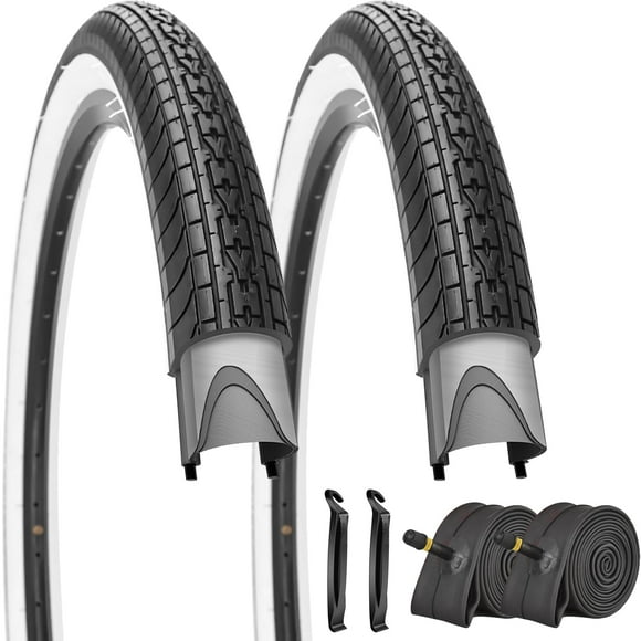 Neumático de bicicleta SIMEIQI 26x2.35 Folding Cruiser, 2 neumáticos y 2 tubos