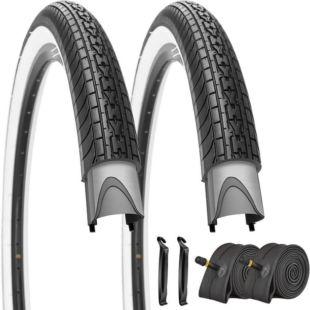Neumático de bicicleta SIMEIQI 26x2.35 Folding Cruiser, 2 neumáticos y 2 tubos