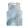 thumbnail image 3 of Jewelreauty Casual Tank Tops for Women Sleeveless High Neck Print Tunic Shirts Summer Loose Going Out Tee (4XL, Light Blue), 3 of 4