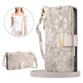 thumbnail image 2 of Flip Case for FOXDOCK OPPO Reno 13 Pro Kickstand Viewing Gift Choice Floral Embossed Full Protection Wallet Function, 2 of 6