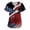 60#(Deep Red), variant on Women's Patriotic Scrub Tops American Flag Print V-Neck Short Sleeve Nurse Work Uniform 4th of July Shirt with Pockets (Hot Pink,XL)