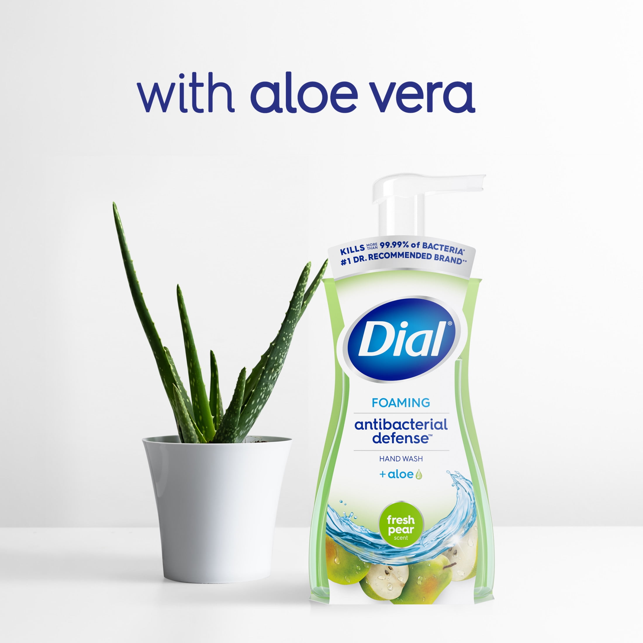 Dial Antibacterial Defense Fresh Pear Scent Foaming Hand Soap, 7.5 fl oz