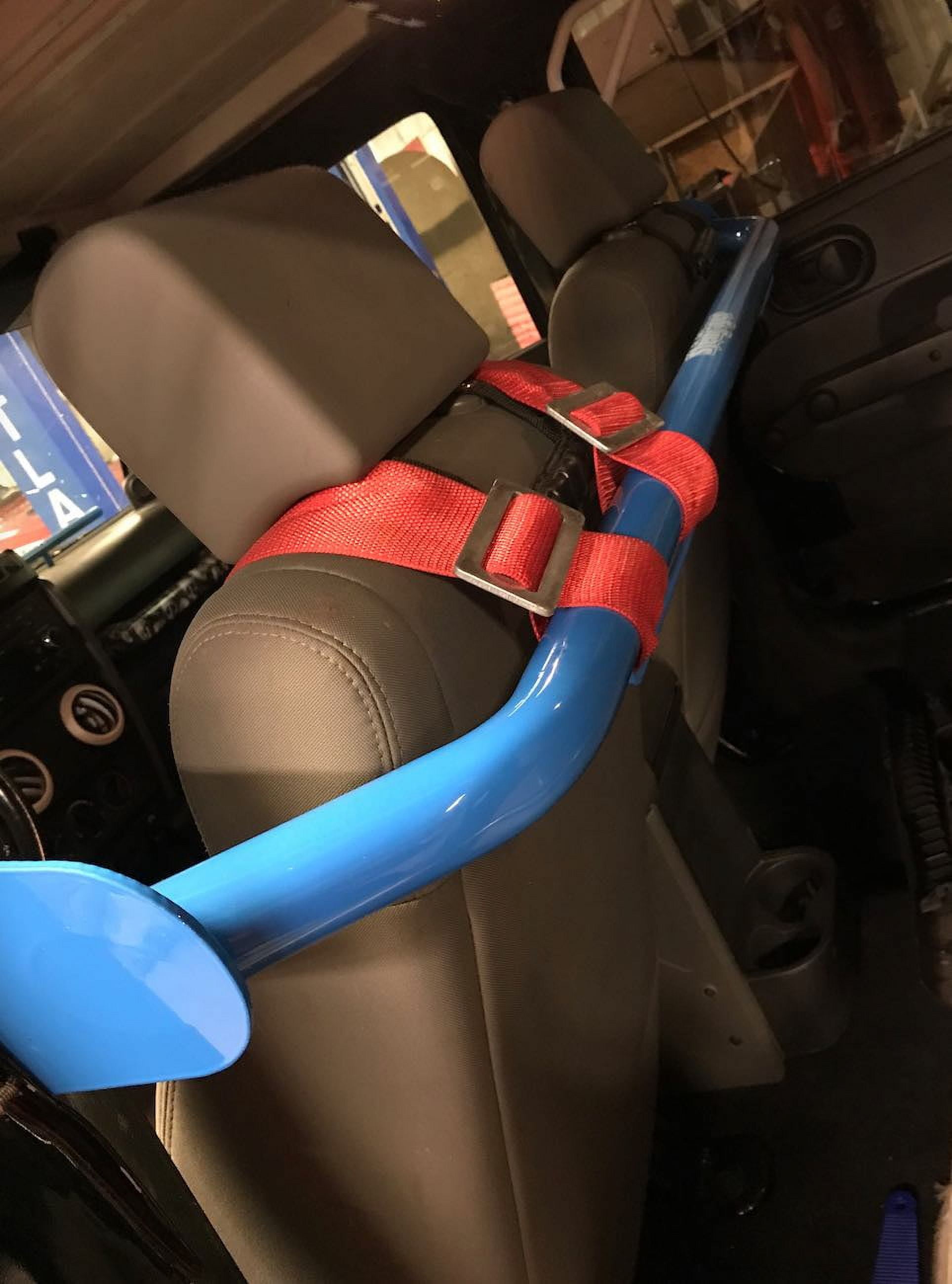 Steinjäger Interior Accessories Wrangler JK 2007-2018 Harness Bar 4 Door, Front Southwest Blue