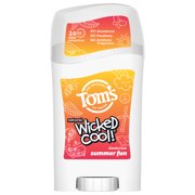 Tom’s of Maine Summer Fun Wicked Cool! Natural Deodorant for Tweens, Aluminum Free Deodorant Stick, 1.6 oz