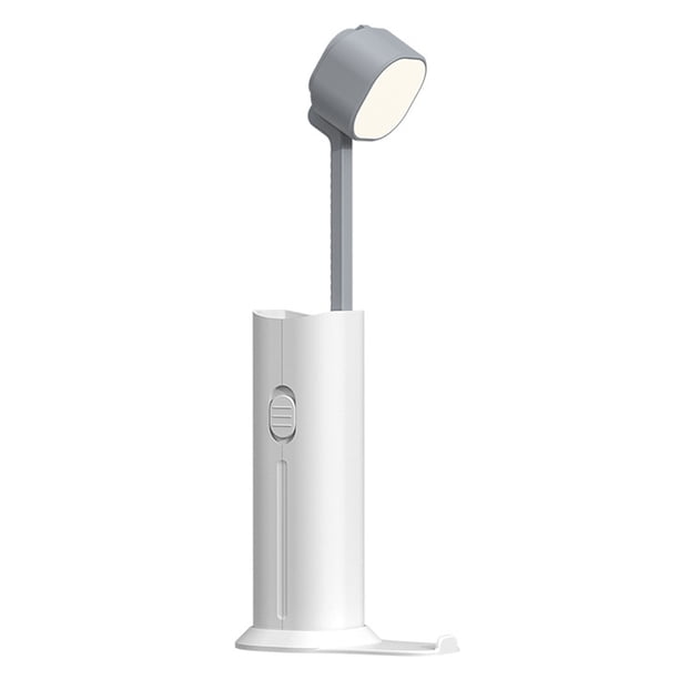 Wosthever Lámpara de escritorio LED recargable plegable 3 soporte de engranaje linterna multifunción hogar biblioteca de noche luz de lectura Iluminación y accesorios 1200mAh Wosthever HA062543-01B