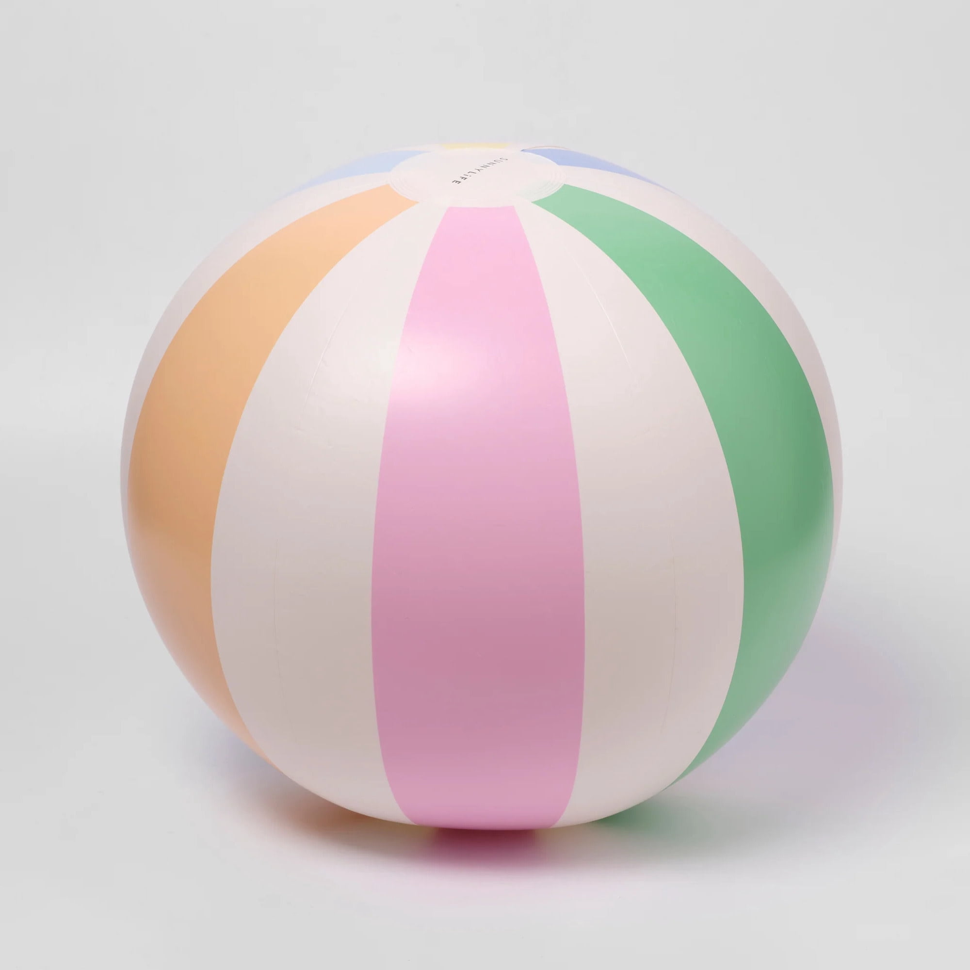 Sunnylife: Inflatable Beach Ball - Pool Side Pastel Gelato - 12.6" Water Play Float Toy, Pool Accessory, Durable PVC, Easy Inflation, Family-Kids 3+