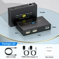 thumbnail image 2 of 120M 394ft HDMI KVM USB Extender Over Cat 5e 6 71080P Ethernet Balun Transmitter Receiver with Loop Out Function Plug Play for Mouse and Keyboard Con, 2 of 7