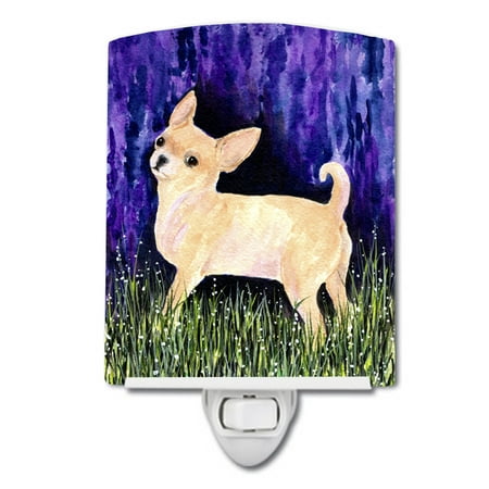 

Caroline s Treasures SS8514CNL Starry Night Chihuahua Ceramic Night Light 6x4x3 multicolor