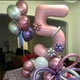 thumbnail image 4 of Globo de aluminio Lingqiang, número 5, 40 cm, rosa claro, para fiesta, 4 of 8
