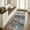 Dark Gray, variant on 1'5''x2'5'' Rugs for Entryway Entrance Kitchen Bathroom, Machine Washable Modern Abstract Soft Small Rug, Low Pile Indoor Floor Carpet with Non Slip Backing, Blue Cream