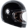 thumbnail image 3 of Casco de moto TORC T1, retro, integral, negro brillante, talla M, 3 of 5