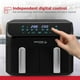 thumbnail image 4 of Holstein Housewares Freidora de Aire Digital de Doble Cesta de 9,5 Cuartos, Negra, con 9 Funciones de Cocción Preestablecidas, Pantalla LED y Temporizador de Apagado Automático de 30 Minutos, 4 of 5