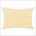 thumbnail image 2 of ColourTreeUSA  Rectangle Sun Shade Sail HDPE Mesh Fabric Screen Canopy UV Block 190 GSM 8' x 12' - Beige, 2 of 5