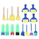 thumbnail image 1 of 16 piezas / 1 juego de pinceles de esponja pintados para manualidades, accesorios para sellos, coloridos, educativos tempranos, pintura, material artístico para bebés y niños, 1 of 6