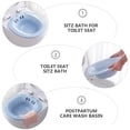 thumbnail image 3 of LOLIPPYY 1Pack Blue Plastic Sitz Bath Basin for Postpartum Recovery Use, 3 of 8