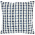 thumbnail image 2 of Blue and Ivory Gingham Pattern Throw Pillow, 2 of 5