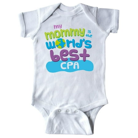 

Inktastic CPA Mom quote Gift Baby Boy or Baby Girl Bodysuit
