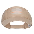 thumbnail image 5 of Thin Orange Line American Flag Embroidered Visor - Khaki OSFM, 5 of 5