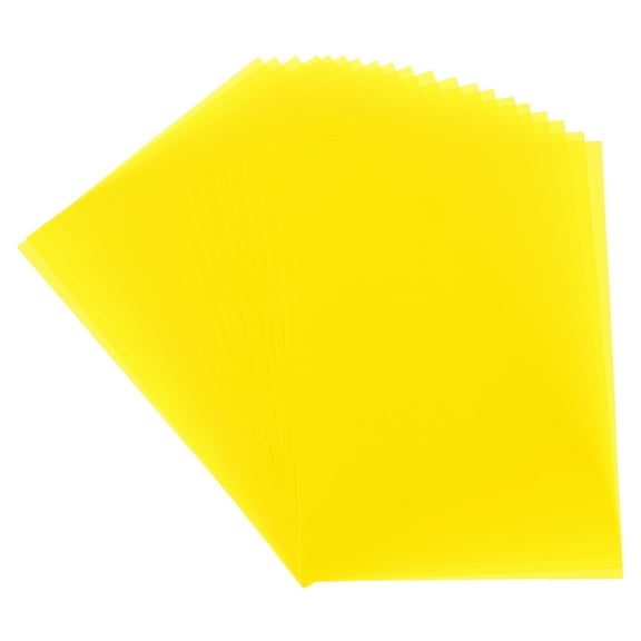 Uxcell 20 Sheet Lemon Yellow Transparency 11.7" x 8.2" Printable Vellum Paper
