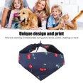 thumbnail image 3 of Soft Cotton Pet Bib Scarf, Machine Washable,  Cherry Print For Birthday Parties, Photo Props, And Travel, 3 of 8