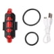 thumbnail image 5 of Bicicleta Trasero 5 LED Bicicleta Ciclismo Cola USB Recargable Luz de advertencia roja Bicicleta, 5 of 8