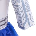 thumbnail image 4 of Nvse-Youthful Blue Pleated Skirt Performance Outfit Girls Cheerleader Costume Cheerleader Outfit for Kids with Pom Poms Halloween Dress Up Birthday Party(Royal Blue )120, 4 of 4