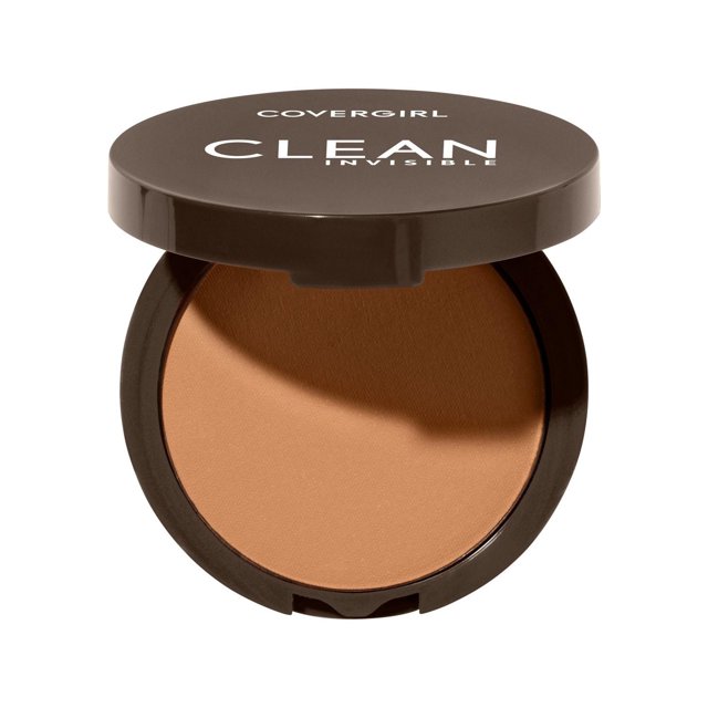 COVERGIRL Clean Invisible Pressed Powder, Lightweight, Breathable, Vegan Formula, Talc- and Fragrance-Free