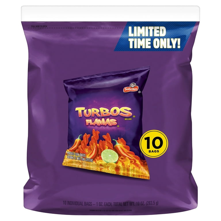 Sabritas Flavored Corn Snacks Turbos Flamas 10 Oz, 48 OFF