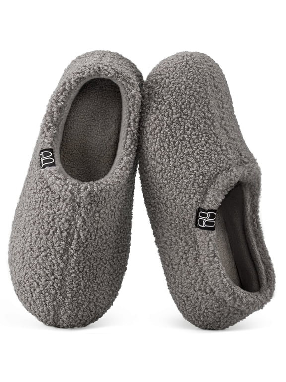 HomeTop Women's Cozy Memory Foam Loafer Slippers Indoor Outdoor