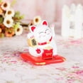 thumbnail image 5 of Solar Powered Cute Waving Cat Good Luck Wealth Welcoming Cats Home Display Car Decor Feng Shui Decoration, 5 of 7