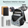 thumbnail image 6 of Binienty Fish Camo Backpack for Girls Age 10-12 17 Inch Lightweight School Backpack with Side Pockets Kids Day Pack Kids Back to School Gifts, 6 of 8