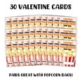 thumbnail image 2 of Lashicorn Popcorn Valentines Cards  30 Pack 4x6 Postcards Tie To Unpopped Popcorn Bags for Valentines Day School Class Tags Poppin Through With A Vday for You, 2 of 5