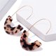 thumbnail image 5 of 1 par de aretes en forma de U con estampado de leopardo geométrico universal colgantes para la oreja suministros elegantes para fiestas para Ropa, zapatos y accesorios Miscelánea café rojo Sonducket AP010170-15, 5 of 6