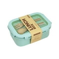 thumbnail image 1 of Chinese Japanese Bento Box Lunch Box Sushi Box Stacking With Chopsticks Chicken, 1 of 8