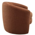 thumbnail image 3 of Affinity Upholstered Boucle Fabric Curved Back Armchair in Rust, 3 of 9