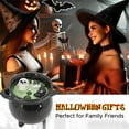 thumbnail image 6 of EUDIDV Halloween Ornaments Halloween Witch's Cauldron Candle SkullSpider And Bubblees Designs Light-Up Decor Creepy Props, 6 of 7