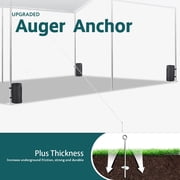 Quictent 10X20ft Upgraded Heavy Duty Car Canopy Galvanized Frame Carport Outdoor Boat Shelter with 3 Reinforced Steel Cables-Green