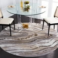 thumbnail image 2 of SAFAVIEH Craft Sylvester Abstract Area Rug, Grey/Beige, 6'7" x 6'7" Round, 2 of 8