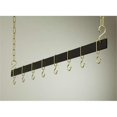thumbnail image 1 of Rogar 1716 54 Inch Black Hanging Bar Rack/Brass, 1 of 1