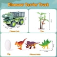thumbnail image 3 of Super Joy Dinosaur Truck Toy for Kids Ages 3-7, Tyrannosaur Transport Carrier Car with Monster Trucks & Dino Playset Gift for Boys, 3 of 6