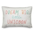 thumbnail image 2 of Creative Products Dream Big Little Unicorn 14x20 Spun Poly Pillow, 2 of 3