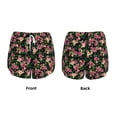 thumbnail image 3 of Fuzoiu Rose Flowers Print Women's Athletic Shorts, Double-Layer Running Shorts with Pocket,Women's Workout Shorts for Yoga, Gym, and Workouts-Large, 3 of 7