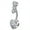 1.6*10mm & Heart shaped with Clear CZ, variant on OUFER 316L Surgical Steel Belly Button Rings Clear CZ Navel Rings Belly Rings Belly Piercing