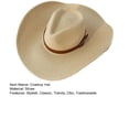 thumbnail image 7 of Yesbay Cowboy Hat for Men Women Western Party Straw Cowgirl Hat Classic Roll Up Fedora Hat with Buckle Belt, 7 of 7