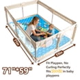 thumbnail image 4 of Beavtaens Baby Play Mat for Floor, Fits 71x59 Playpen, Non-Slip, Soft for Infants, 0-4 Years, Map, 4 of 10