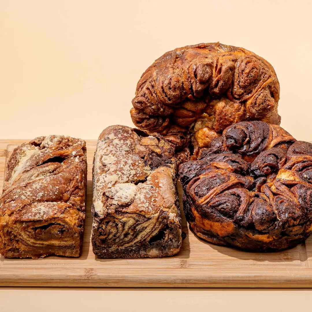 Green's Bakery Chocolate and Cinnamon Round Babka Cakes, 2 Pack 24 oz.