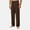 Coffee, variant on Mens Dress Pants Loose Fit Flat Front Casual Pants Side Pocket Solid Color Suit Pants Khaki Size L