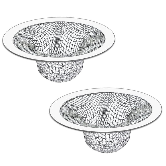 Colador de desagüe Seatery, 7 cm, acero inoxidable, recogedor de pelo, 2 unidades