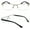 Silver, variant on 1 Pair Metal Rectangular No Line Progressive Trifocal Clear Lens Reading Glasses - Better Then Bi-Focal bifocal Reader