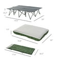 thumbnail image 2 of 2-Person Folding Camping Cot Portable Outdoor Bed Set with Sleeping Bag, Inflatable Air Mattress, Pillows and Carry Bag, Soft and Comfortable for Outdoor Travel Camp Beach Vacation, 2 of 9